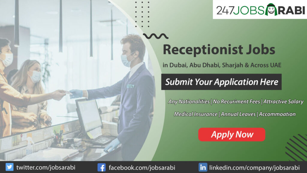 Receptionist Jobs in Dubai